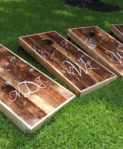 Solid Wood Black Walnut Cornhole Boards