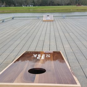 Premium Weatherproof Solid Wood Cornhole Boards