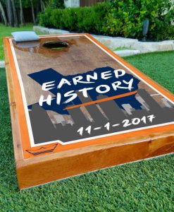 Astros Cornhole Boards Earned History 11/1/2017