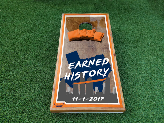 Astros Earned History Cornhole Boards